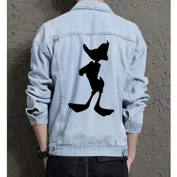 Men's Jean Jacket - Ideal Gift for Teen Boys - Casual Style Style - Great for Campus Style - New Year Gift - Light Blue - Main View