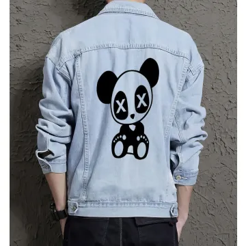 Men's Modern Denim Jacket - Gift for Brother on Stylish Look - Weekend Wear Style for New Year - Millennials - Light Blue - Main View
