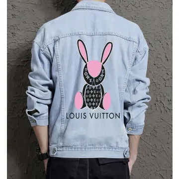 Men's Modern Denim Jacket - Gift Idea for Friend - Everyday Style for Street Festivals - Perfect for Christmas - Light Blue - Main View