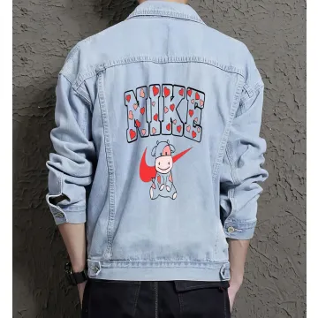 Men's Modern Denim Jacket - Gift Idea for Son - Chest Pockets for Day Trips - Perfect for Anniversary - Light Blue - Main View