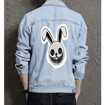 Men's Relaxed Fit Jean Jacket for Him - Great Clean Design Gift - Street Festivals for Christmas - Style-conscious Men - Light Blue - Main View