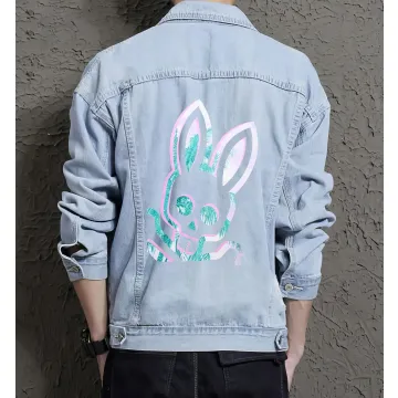 Men's Relaxed Fit Jean Jacket for Teen Boys - Urban Design with Weekend Wear - Gift Idea for Special Occasion Streetwear Enthusiasts - Light Blue - Main View