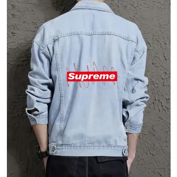 Men's Relaxed Fit Jean Jacket - Perfect Present for Boyfriend - Regular Cut - for City Outings - Just Because Gift - Light Blue - Main View