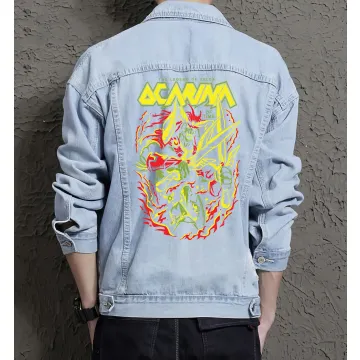 Men's Rg147 Denim Jacket - Gift for Him - Stylish Outerwear for Christmas - Trendy Fashion Piece - Light Blue - Main View