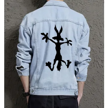 Men's Street Style Denim Jacket - for Teenager - Clean Design for City Outings - Great Gift for Holiday Season Fashion Fans - Light Blue - Main View
