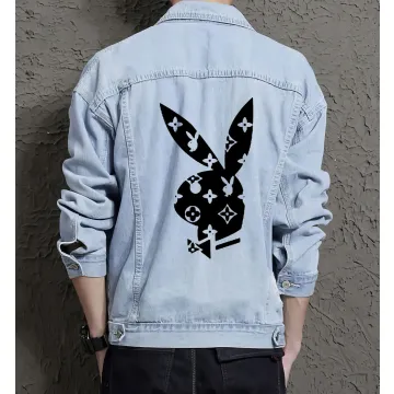 Men's Street Style Denim Jacket - Gift Idea for Dad - Front Pockets for Street Style - Perfect for Holiday Season - Light Blue - Main View