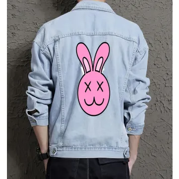 Men's Street Style Denim Jacket - Gift Idea for Dad - Classic Fit for School Wear - Perfect for College Start - Light Blue - Main View