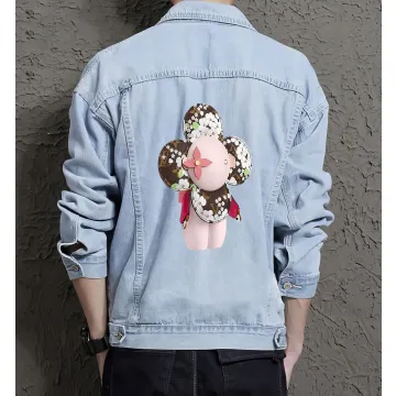 Men's Street Style Denim Jacket - Ideal Gift for College Student - Chest Pockets Style - Great for City Outings - Christmas Gift - Light Blue - Main View