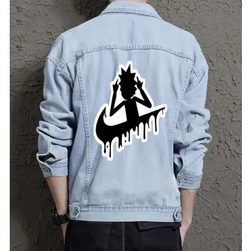 Men's Street Style Denim Jacket - Ideal Gift for Husband - Relaxed Style Style - Great for School Wear - Anniversary Gift - Light Blue - Main View