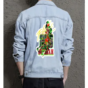 Men's Street Style Denim Jacket - Perfect Present for Son - Urban Design - for Casual Meetups - Holiday Season Gift - Light Blue - Main View