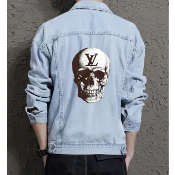 Men's Street Style Denim Jacket - Perfect Present for Son - Everyday Style - for Shopping Days - Valentine's Day Gift - Light Blue - Main View