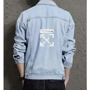 Men's Urban Jean Jacket for Brother - Classic Fit with Day Trips - Gift Idea for College Start College Students - Light Blue - Main View