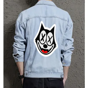 Men's Urban Jean Jacket - for Young Man - Vintage Style for Casual Meetups - Great Gift for Back to School Active Men - Light Blue - Main View