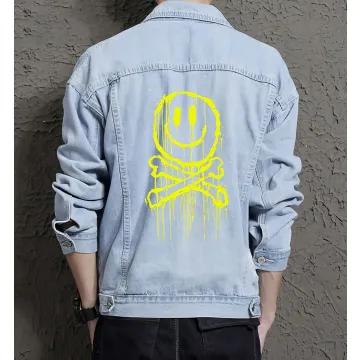 Men's Urban Jean Jacket - Gift for Friend on Regular Cut - Street Style Style for College Start - Teenagers - Light Blue - Main View