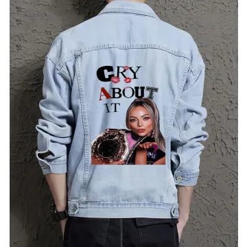Men's Urban Jean Jacket - Gift for Teen Boys - Versatile Design for Coffee Dates - Valentine's Day for Gen Z Men - Light Blue - Main View