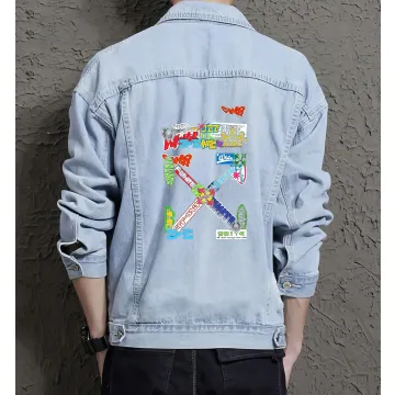 Men's Urban Jean Jacket - Perfect Present for Son - Casual Style - for Everyday Wear - Birthday Gift - Light Blue - Main View