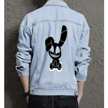 Men's Urban Jean Jacket - Perfect Present for Teenager - Minimalist Design - for Shopping Days - Birthday Gift - Light Blue - Main View
