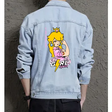 Men's We Can Do It Denim Jacket - Gift for Him - Retro Style - Graduation Gift - Light Blue - Main View