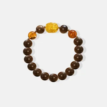 Natural Agarwood Bracelet for Men & Women - Handcrafted Grounding Energy for Daily Wear, Spiritual Gifts – Mixed – Main View