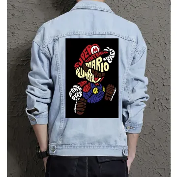 Retro Denim Jacket for Men - Gift for Vintage Enthusiasts - Father's Day - Light Blue - Main View