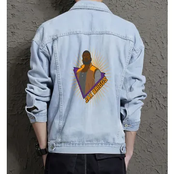 Retro Jax Briggs Denim Jacket for Men - Gift for Gamers - Christmas Gift - Light Blue - Main View