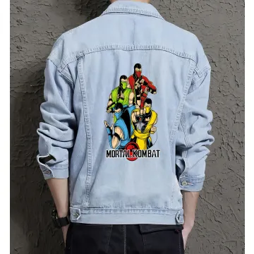 Rg38 Men's Denim Jacket - Stylish Gift for Him - Casual Fashion for Christmas - Birthday Present - Light Blue - Main View