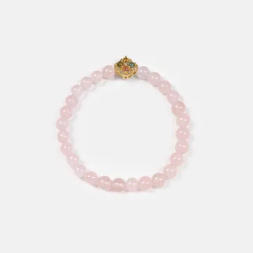 Rose Quartz Healing Bracelet for Women – Calming Energy Gift for Meditation, Emotional Support and Balance –  – Main View