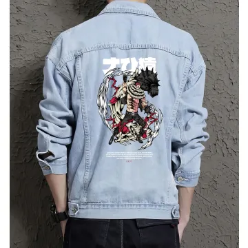 Shanks Jean Jacket for Men – Gift for Skater Guys – Birthday Present - Light Blue - Main View