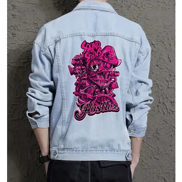 Shound the Sirens Jean Jacket for Men – Gift for Music Fans – Birthday Present - Light Blue - Main View