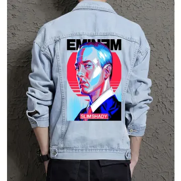 Slims Hady Jean Jacket for Men – Gift for Streetwear Fans – Christmas Gift - Light Blue - Main View