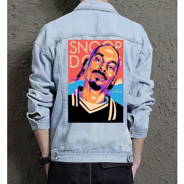 Snoop Dogg the Dogg Father Jean Jacket for Men – Gift for Music Fans – Birthday Present - Light Blue - Main View