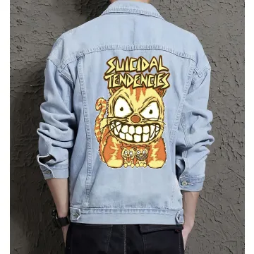 Suicidal Tendencies Jean Jacket for Men – Gift for Music Fans – Christmas Gift - Light Blue - Main View