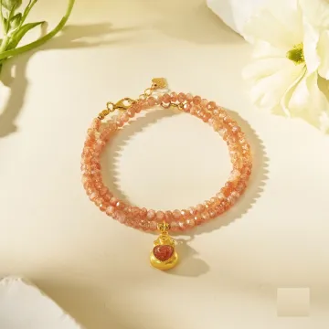 Sunstone Healing Bracelet for Women – Energy Boosting Crystal Gift for Confidence, Self-love & Positive Vibes –  – Main View
