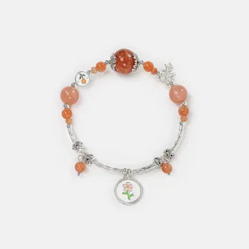 Sunstone Healing Bracelet for Women – Energy Infused Crystal Gift for Calm, Daily Wear & Positive Vibes –  – Main View