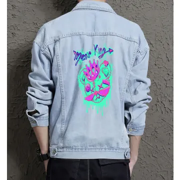 Teddy Bear Jean Jacket for Men – Gift for Teen Boys – Christmas Gift - Light Blue - Main View