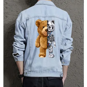 Teddy Towfront Jean Jacket for Men – Gift for Teen Boys – Birthday Present - Light Blue - Main View