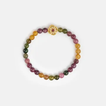 Tourmaline Healing Bracelet for Women – Energy-boosting Crystal Gift for Calmness, Daily Wear & Protection –  – Main View