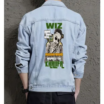 Wiz Jean Jacket for Men – Gift for Music Fans – Birthday Present - Light Blue - Main View