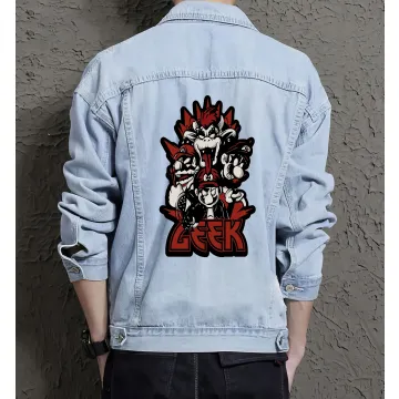 Zeek Men's Denim Jacket - Stylish Gift for Him - Classic Design for Christmas - Graduation Present - Light Blue - Main View