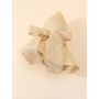 Women's Summer Beach Sun Hat – White Wavy Polka Dot Design with Bow, Elegant UV Protection for Travel & Vacation