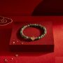 Glimmer Jade Bracelet – Gold Plated, Healing Crystal for Balance, Protection & Wealth