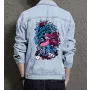 Attack of the Zommbie Unicorn Jean Jacket for Men – Gift for Teen Boys – Christmas Gift