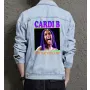 Cardib Jean Jacket for Men – Gift for Music Fans – Birthday Present