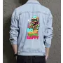 Do What Makes You Happy Jean Jacket for Men – Gift for Urban Fashion Enthusiasts – Birthday Present