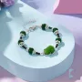 Green Tourmaline Healing Bracelet for Women – Energy Boosting Crystal Jewelry for Calm & Protection