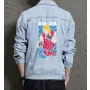 Ken From Street Fighter Denim Jacket for Men - Gift for Fighting Game Fans - Christmas Gift