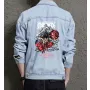 Luffy Snakeman Jean Jacket for Men – Gift for Anime Fans – Birthday Present
