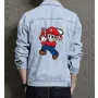 Mario Retro Leatherface Jacket for Men – Gift for Video Game Fans – Christmas Gift