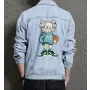Kaw Men's Casual Denim Jacket for Grandson - Minimalist Design with Campus Style - Gift Idea for Celebration Street Style Lovers