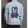 Bunny Men's Casual Denim Jacket - for Him - Front Pockets for City Outings - Great Gift for New Year Streetwear Enthusiasts